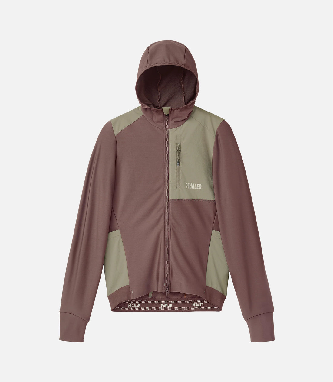 Pedaled Odyssey Hooded Long Sleeve Jersey Radtrikot langarm Brown