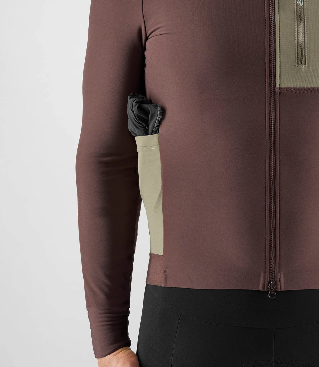 Pedaled Odyssey Hooded Long Sleeve Jersey Radtrikot langarm Brown