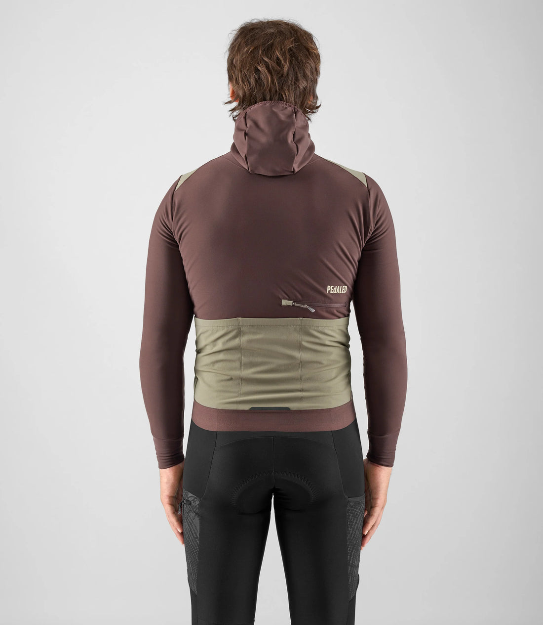 Pedaled Odyssey Hooded Long Sleeve Jersey Radtrikot langarm Brown