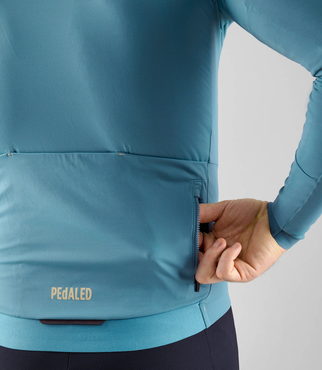 Pedaled Element Long Sleeve Jersey Radtrikot langarm Light Blue