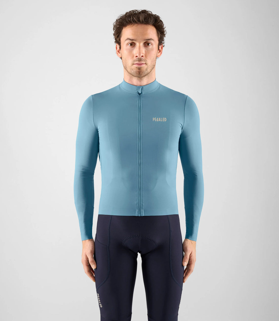 Pedaled Element Long Sleeve Jersey Radtrikot langarm Light Blue