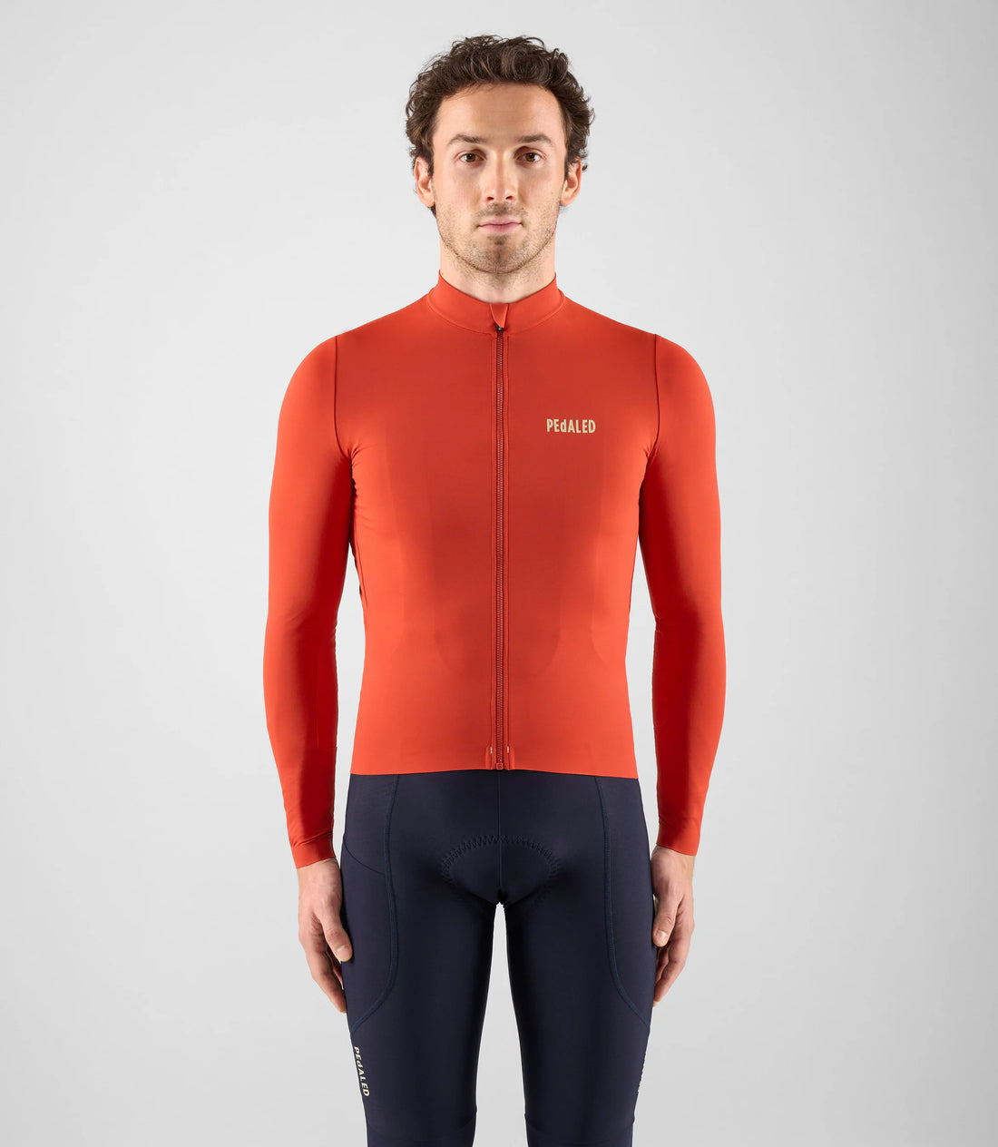 Pedaled Element Long Sleeve Jersey Radtrikot langarm Red