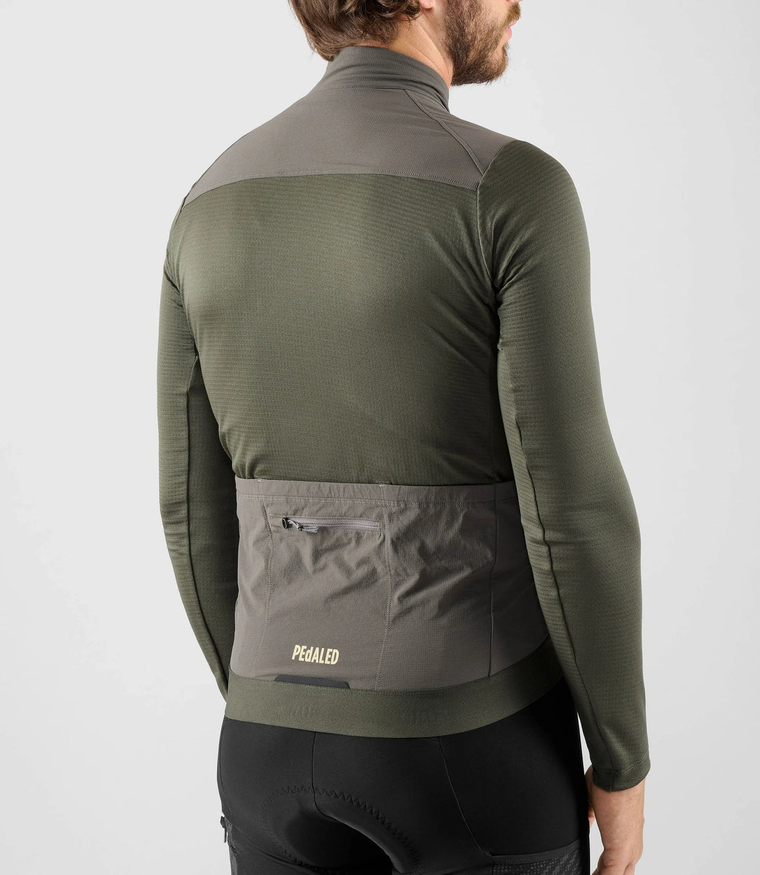 Pedaled Odyssey Windblock Merino Long Sleeve Jersey Radtrikot langarm Grey Ink