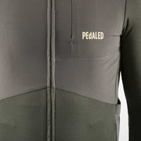 Pedaled Odyssey Windblock Merino Long Sleeve Jersey Radtrikot langarm Grey Ink