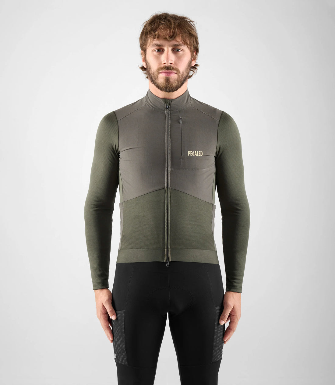 Pedaled Odyssey Windblock Merino Long Sleeve Jersey Radtrikot langarm Grey Ink