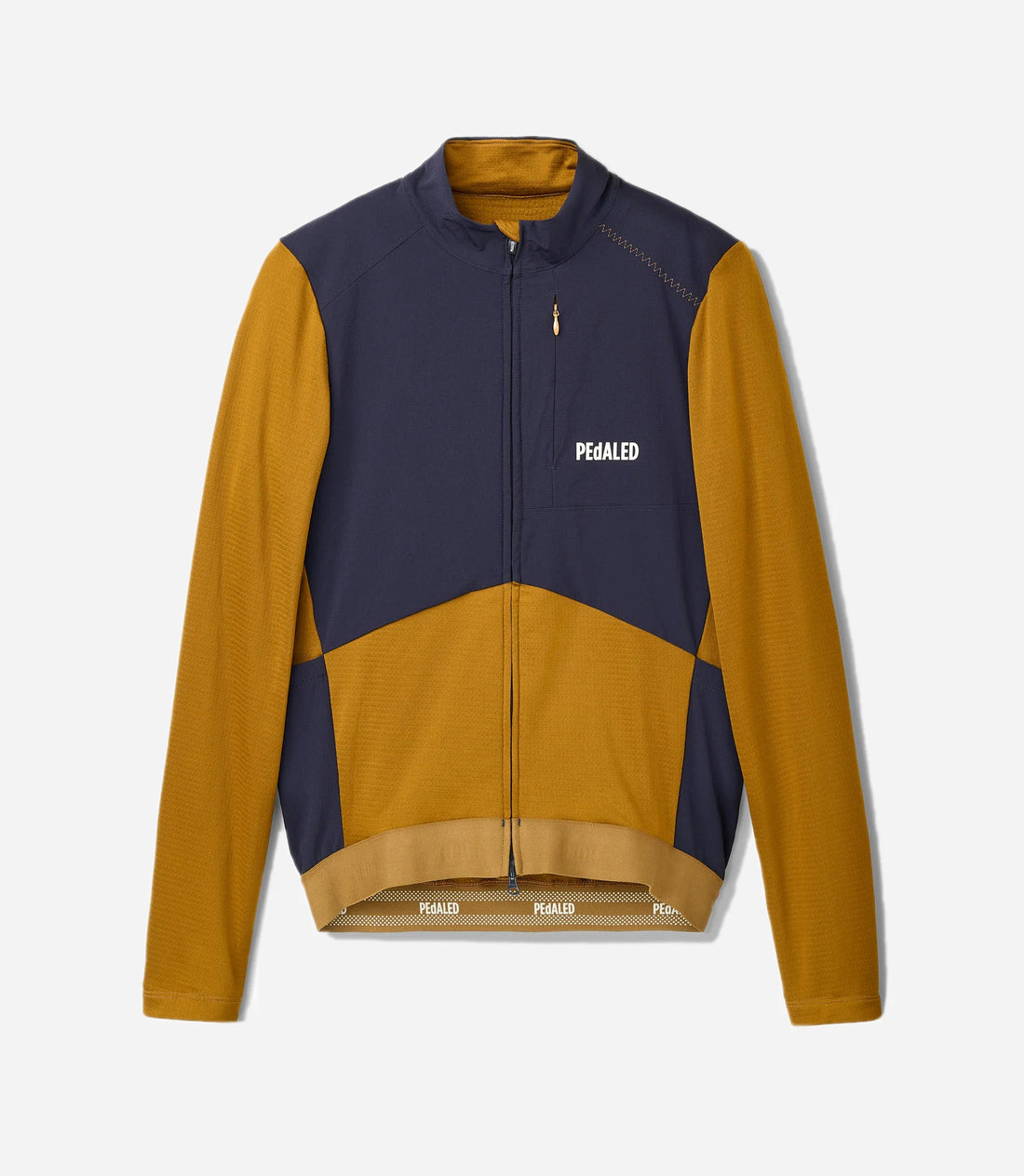 Pedaled Odyssey Windblock Merino Long Sleeve Jersey Radtrikot langarm Mustard