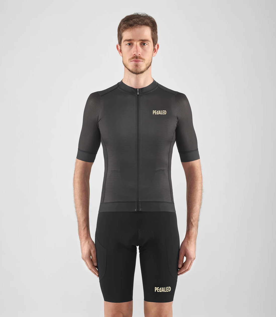 Pedaled Element Mesh Jersey Radtrikot Charcoal Gray