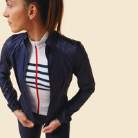 Café du Cycliste Petra Women's Superlight Windjacket Radjacke Peacock Blue