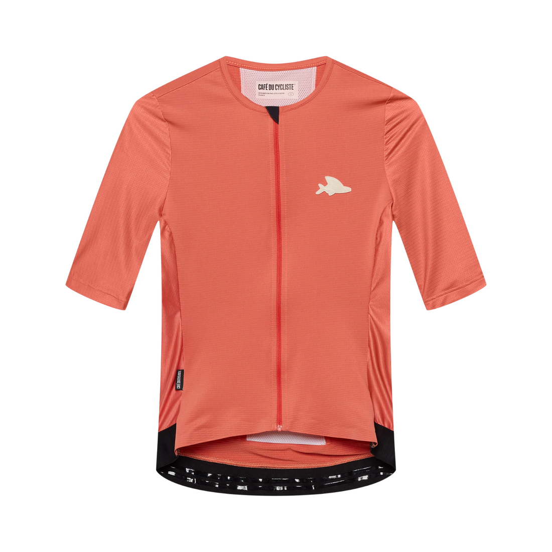 Café du Cycliste Olympe Textured Women's Jersey Radtrikot Mountain Cinder Red