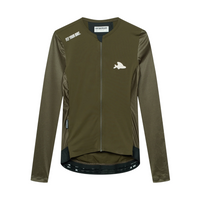 Café du Cycliste Roxane Women's Superlight Long Sleeve Cycling Jersey Radtrikot Khaki