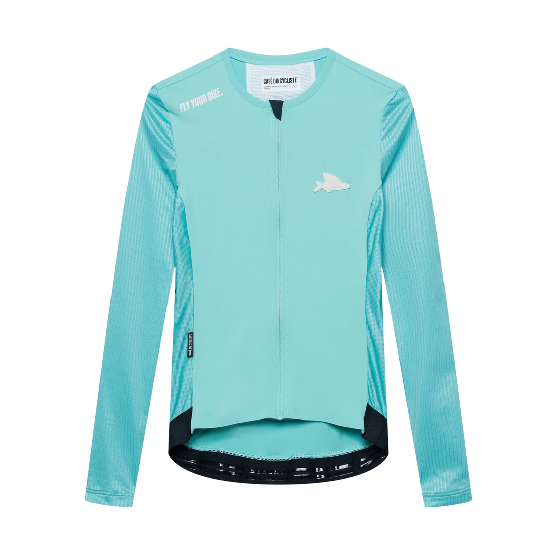 Café du Cycliste Roxane Women's Superlight Long Sleeve Cycling Jersey Radtrikot Riviera Blue