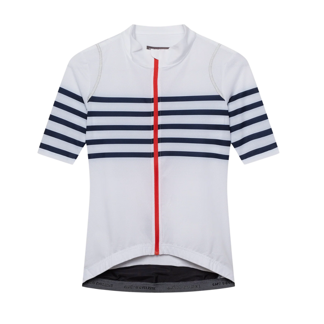 Café du Cycliste Mona Women's Superlight Audax Cycling Jersey Radtrikot White Classic