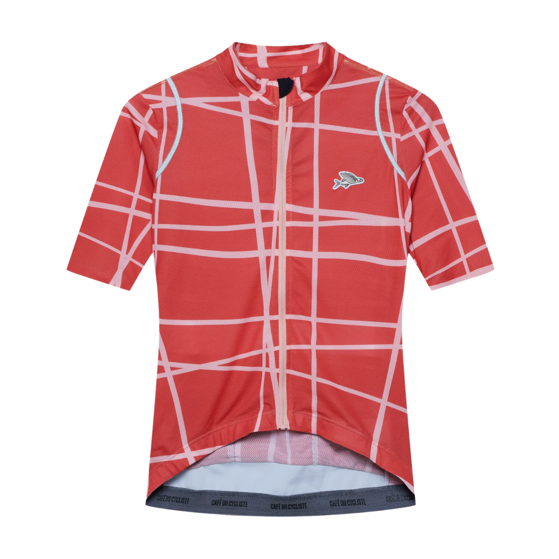 Café du Cycliste Mona Women's Superlight Cycling Jersey Radtrikot Cinder Red Plush