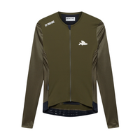 Café du Cycliste Roxane Men's Superlight Long Sleeve Cycling Jersey Radtrikot langarm Khaki