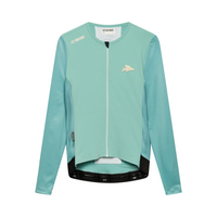 Café du Cycliste Roxane Men's Superlight Long Sleeve Cycling Jersey Radtrikot langarm Riviera Blue