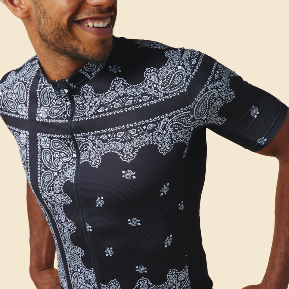 Café du Cycliste Angeline Maillot Ultralight Homme Noir Vert
