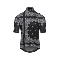 Maglia da ciclismo ultraleggera da uomo Café du Cycliste Angeline nera verde