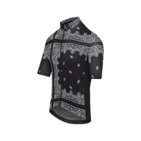 Maglia da ciclismo ultraleggera da uomo Café du Cycliste Angeline nera verde