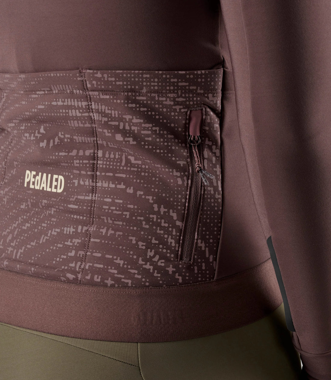 Pedaled Odyssey Women's Long Sleeve Jersey Radtrikot langarm Brown