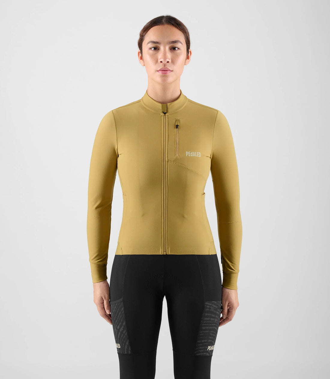 Pedaled Odyssey Women's Long Sleeve Jersey Radtrikot langarm Light Green