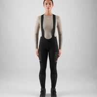Pedaled Odyssey Women's Tight Thermo Trägerhose Black Green