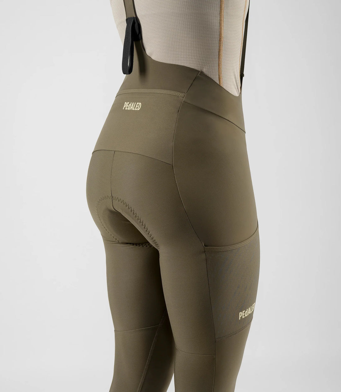 Pedaled Odyssey Women's Tight Thermo Trägerhose Military Green