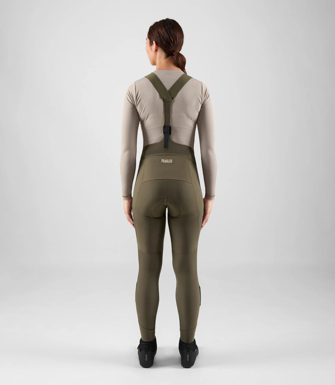 Pedaled Odyssey Women's Tight Thermo Trägerhose Military Green