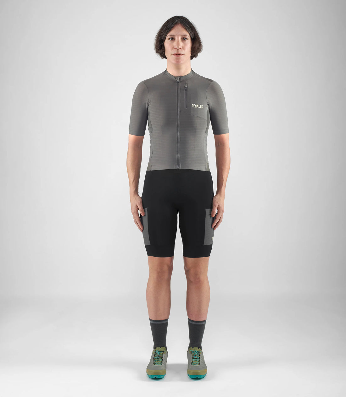 Pedaled Odyssey Women's Jersey Radtrikot Dark Grey