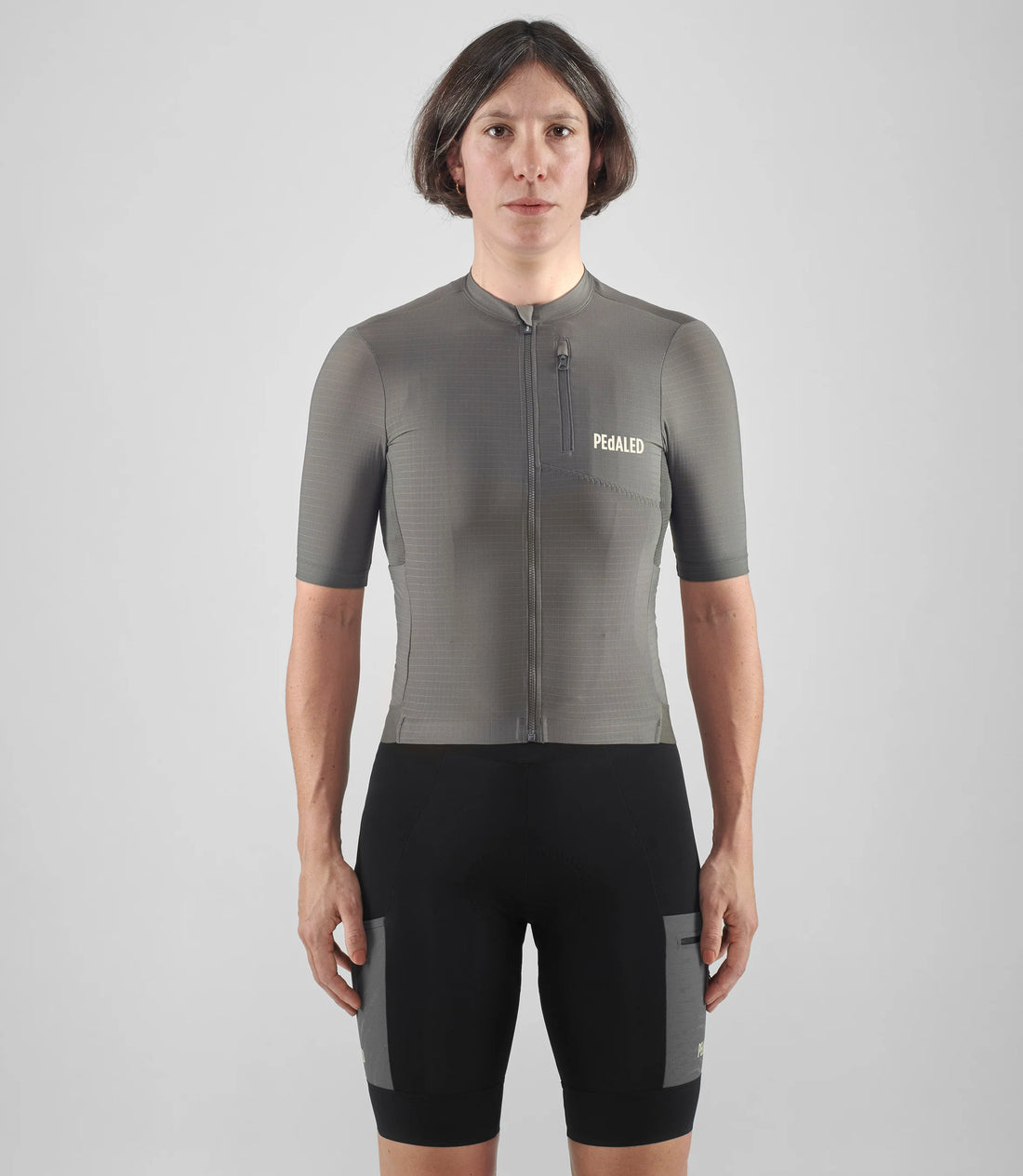Pedaled Odyssey Women's Jersey Radtrikot Dark Grey