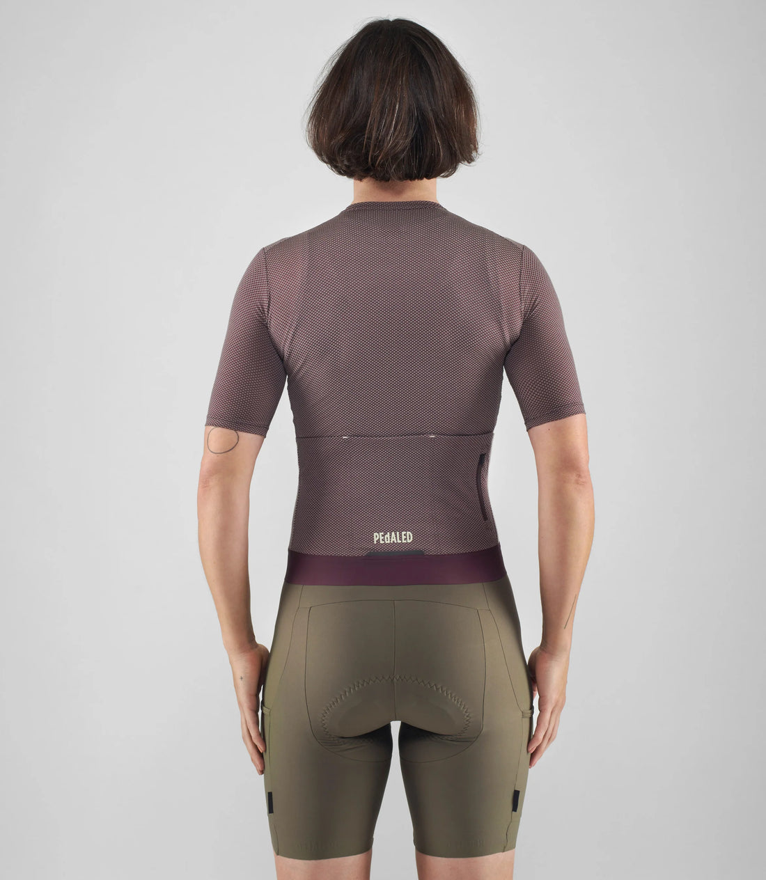 Pedaled Women's Odyssey Delta Jersey Radtrikot Burgundy