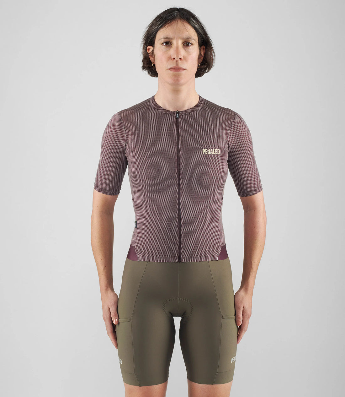Pedaled Women's Odyssey Delta Jersey Radtrikot Burgundy