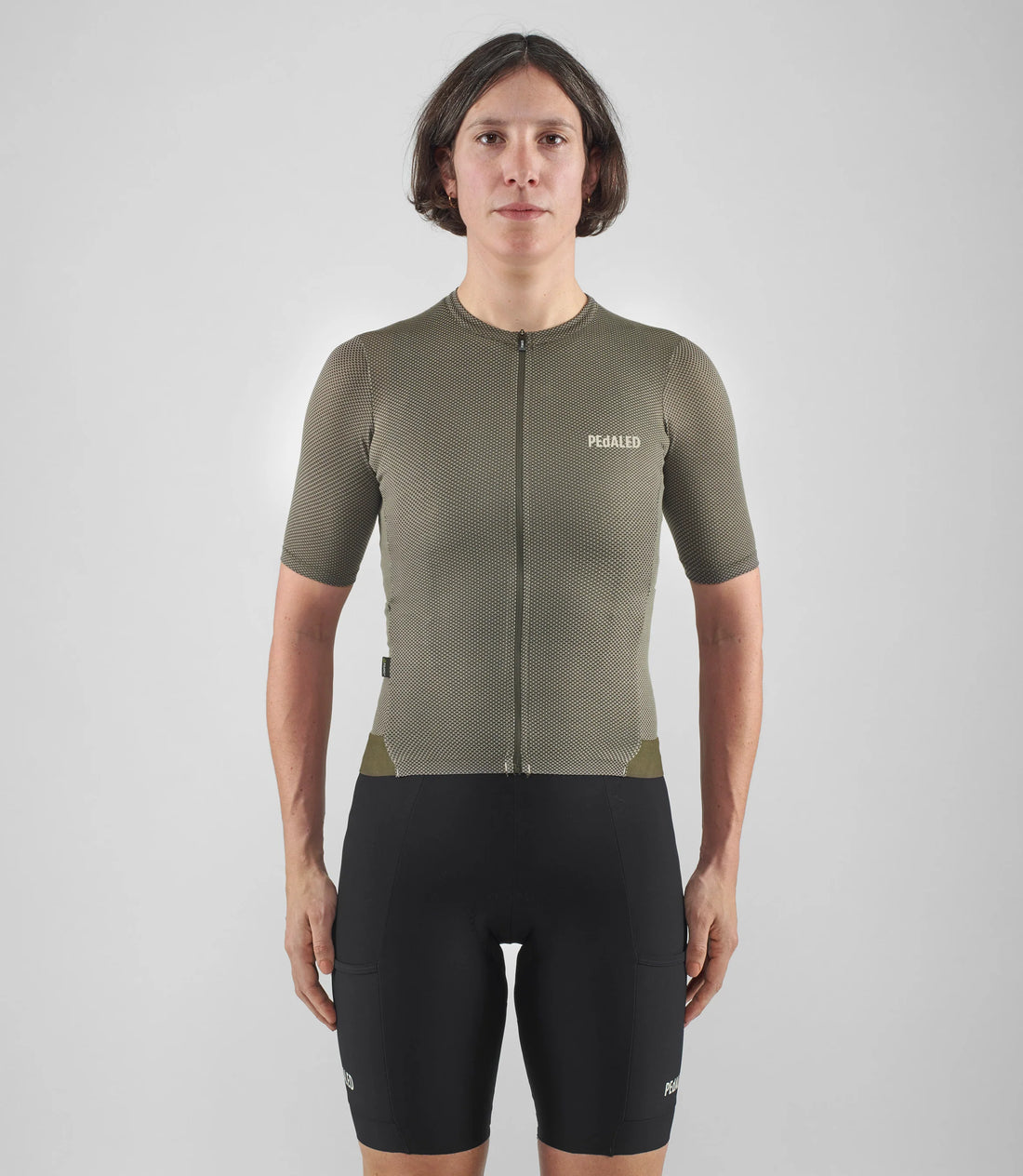 Pedaled Women's Odyssey Delta Jersey Radtrikot Military Green