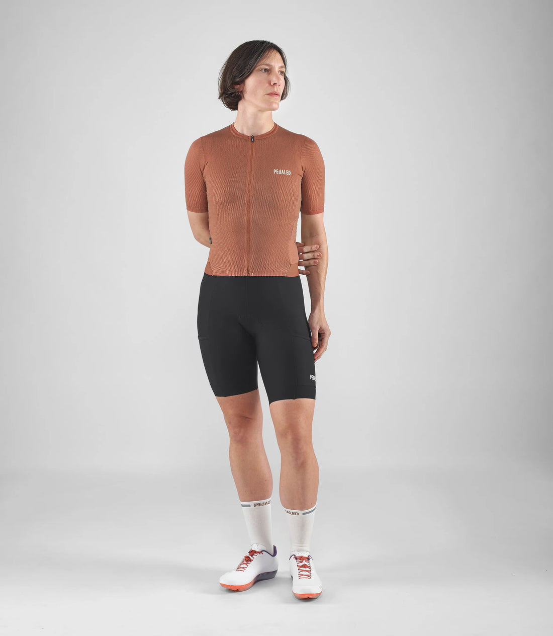 Pedaled Women's Odyssey Delta Jersey Radtrikot Orange