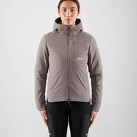 Pedaled Women's Odyssey Insulated Hooded Jacket Winter Fahrradjacke Grey