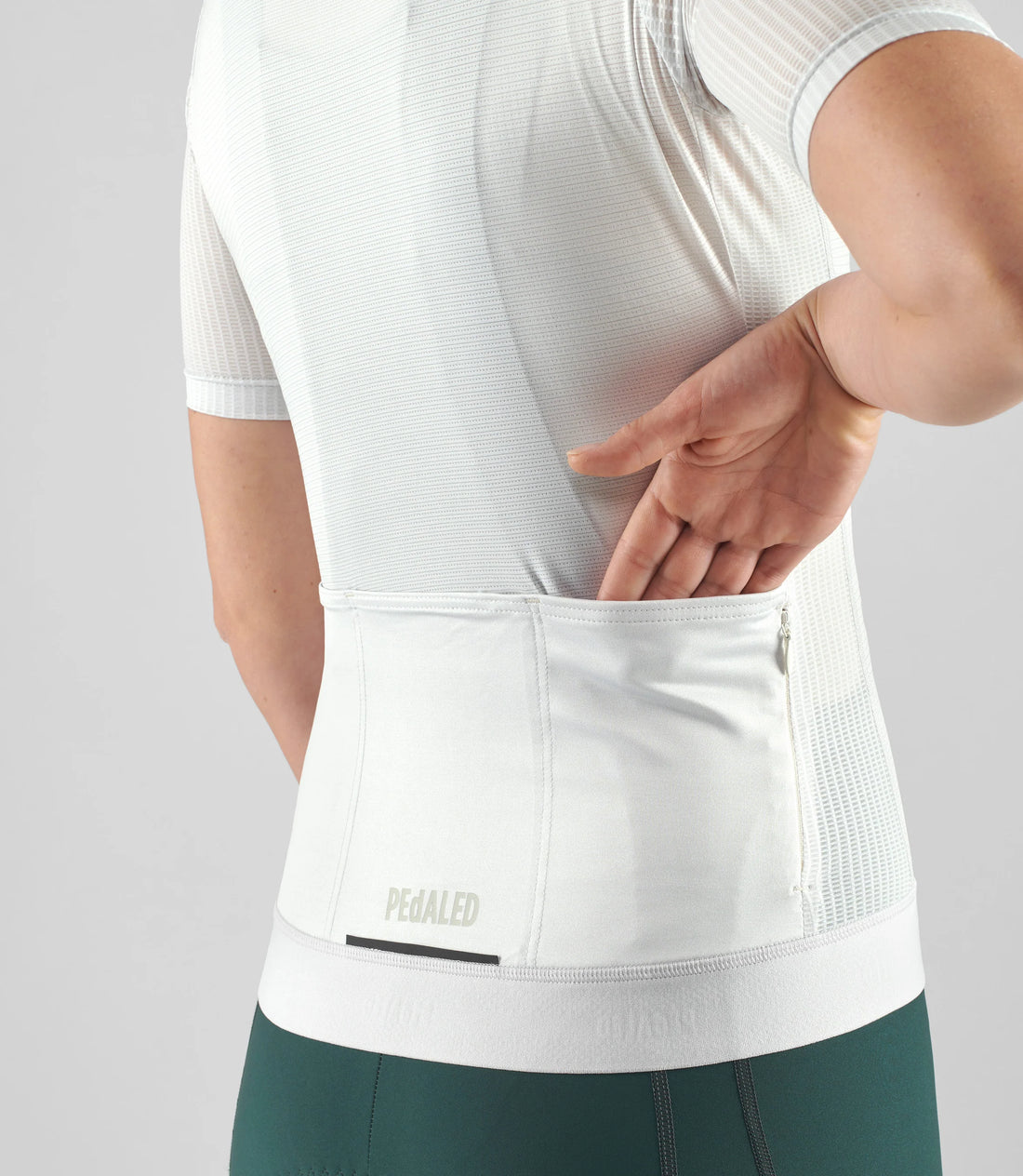 Pedaled Women's Element Mesh Jersey Radtrikot Light Grey