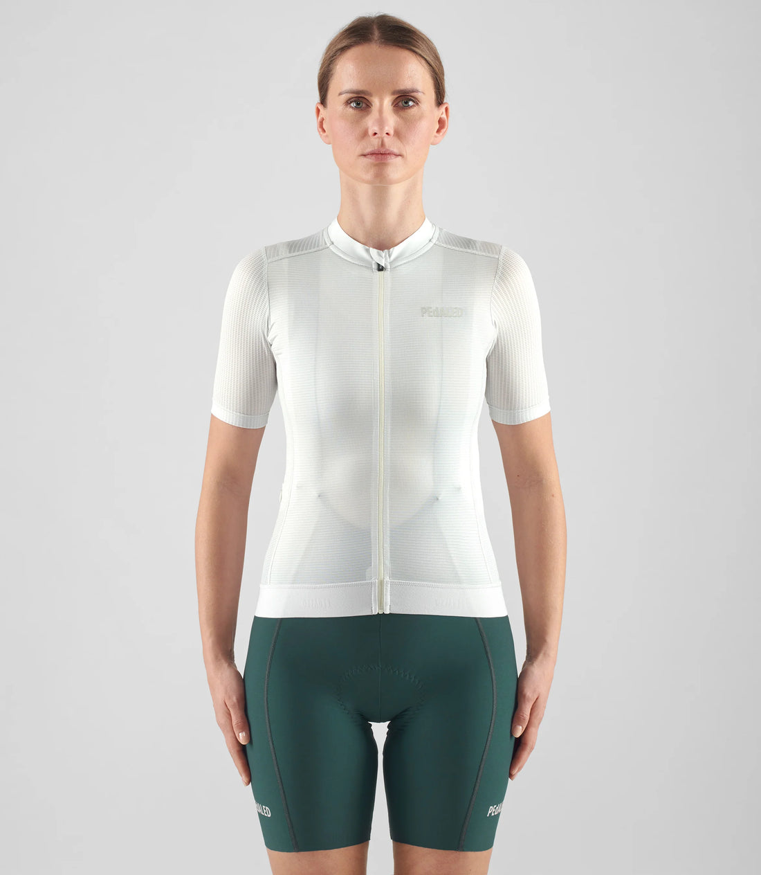 Pedaled Women's Element Mesh Jersey Radtrikot Light Grey