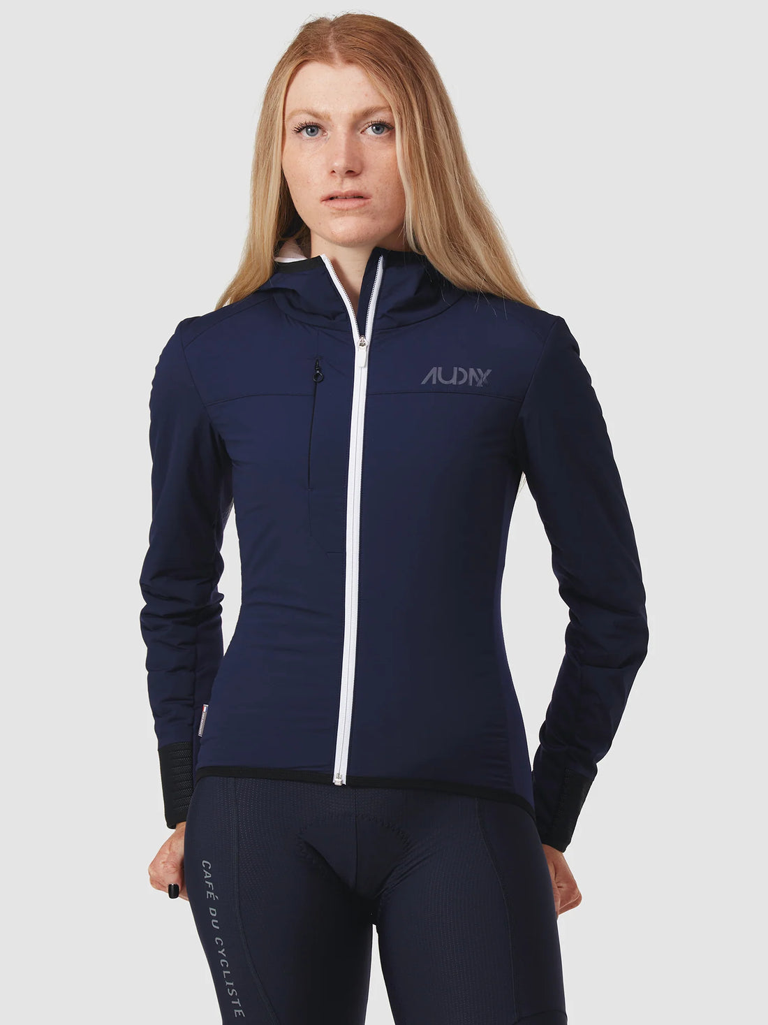 Café du Cycliste Zelie Women's Thermal Jacket Thermo Fahrradjacke Navy
