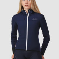 Café du Cycliste Zelie Women's Thermal Jacket Thermo Fahrradjacke Navy