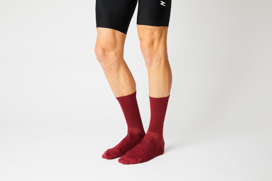 Fingercrossed Classics Socks Chaussettes de vélo Merlot