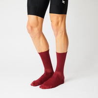 Calzini Classici Incrociati con le dita Calzini da ciclismo Merlot
