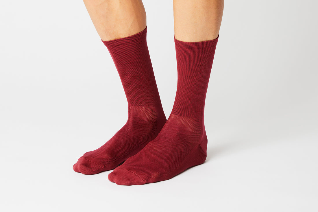 Fingercrossed Classics Socks Chaussettes de vélo Merlot