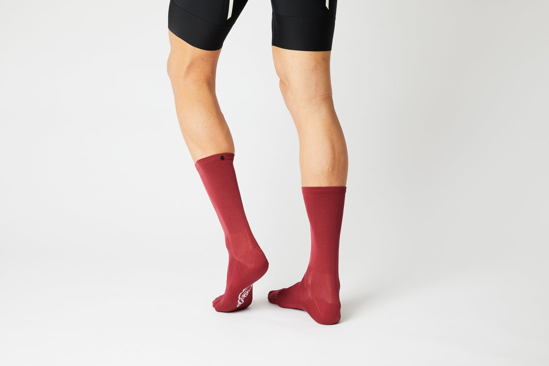 Fingercrossed Classics Socks Chaussettes de vélo Merlot