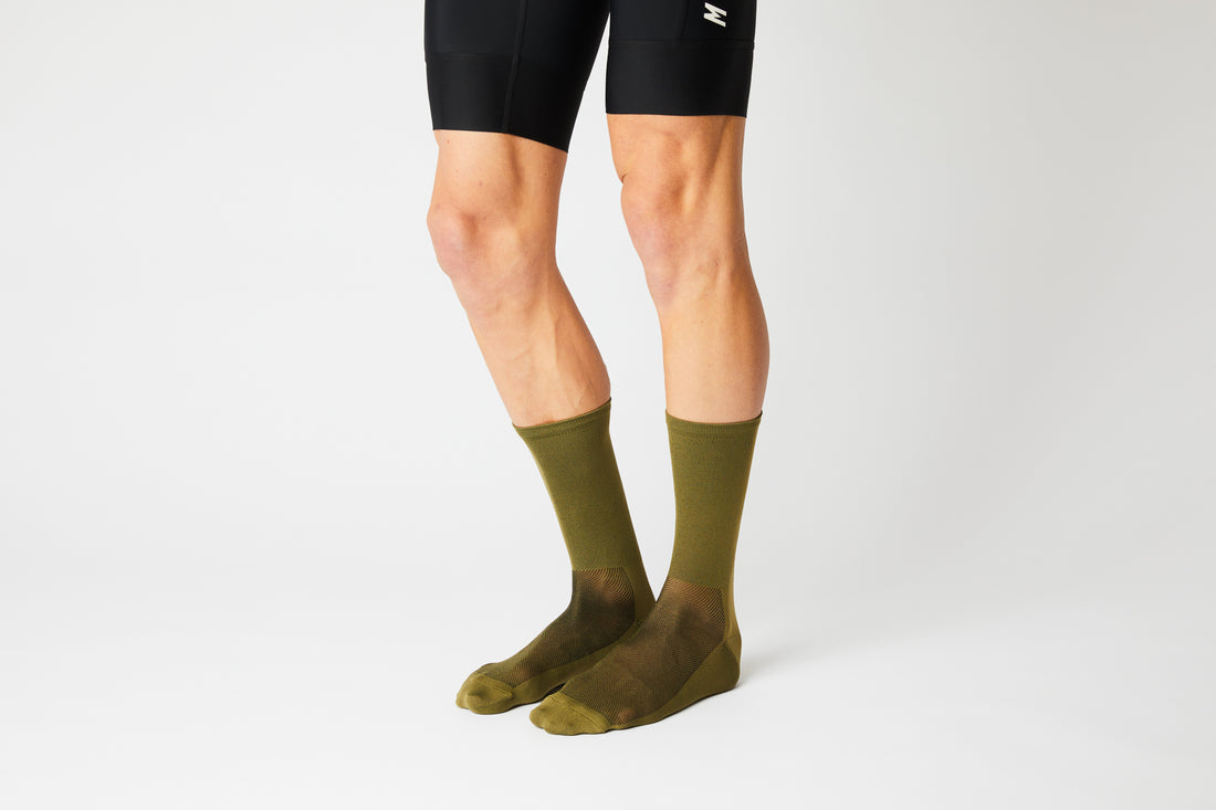 Fingercrossed Classics Socks Chaussettes de vélo olive