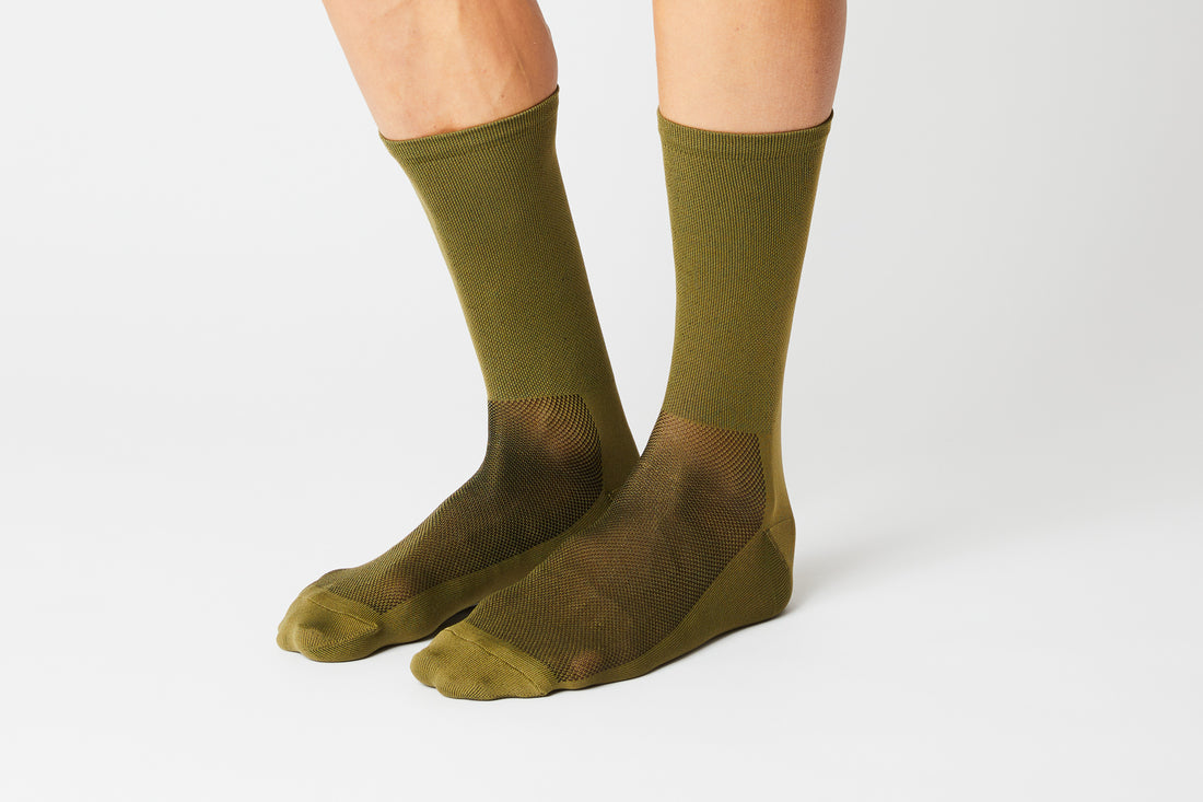 Fingercrossed Classics Socks Chaussettes de vélo olive