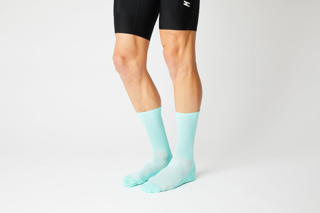 Fingercrossed Classics Socks Chaussettes de vélo Celeste