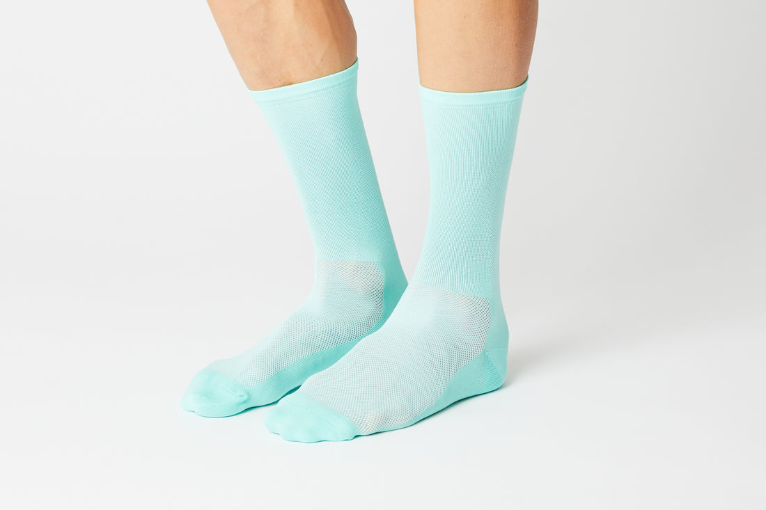 Fingercrossed Classics Socks Chaussettes de vélo Celeste