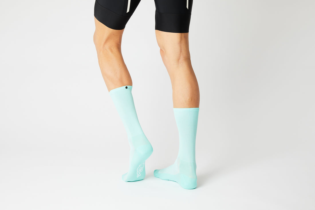 Fingercrossed Classics Socks Chaussettes de vélo Celeste