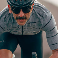 Café du Cycliste Francine Men's Midweight Jersey Radtrikot Heather Grey