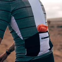 Café du Cycliste Francine Men's Midweight Jersey Radtrikot Heather Grey