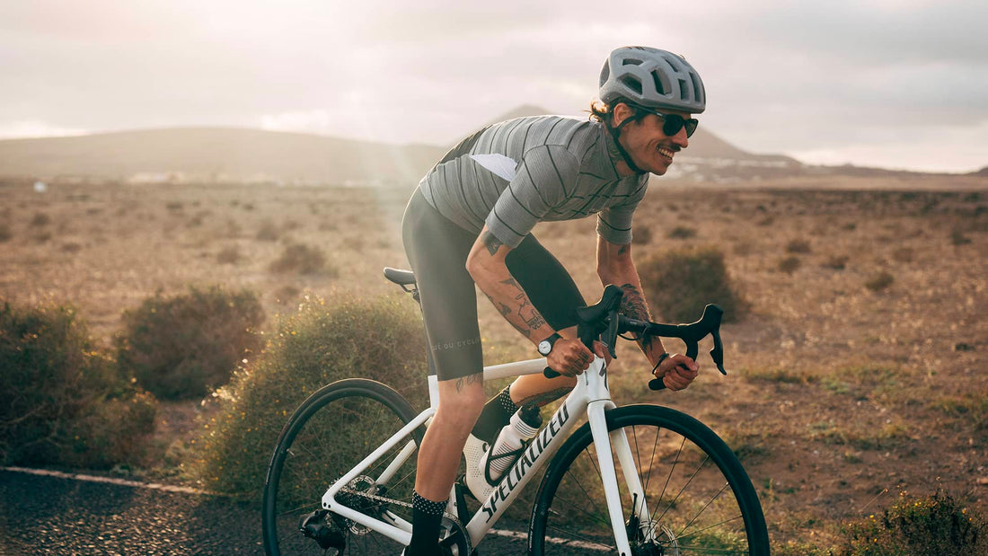 Café du Cycliste Francine Men's Midweight Jersey Radtrikot Heather Grey